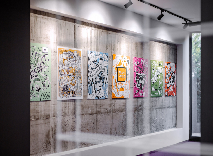 Artwork in office spaces